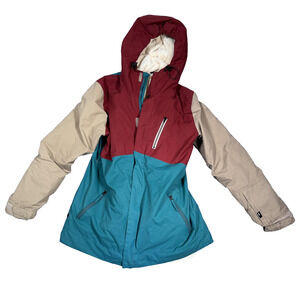 Ride Snowboard Company Jacket Large 15K Waterproof Hooded Detachable Vest Lining